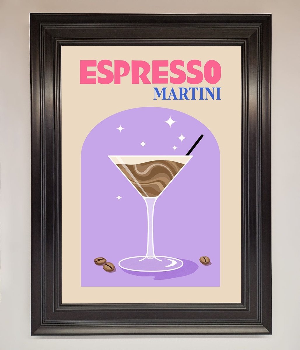 Espresso Martini Lilac Framed Print-6