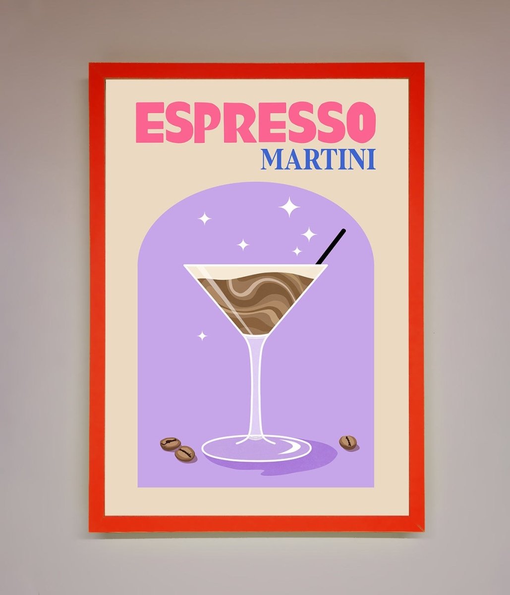 Espresso Martini Lilac Framed Print-14