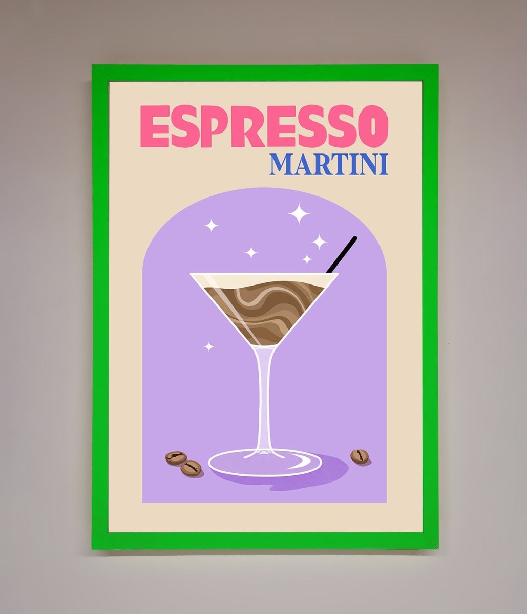 Espresso Martini Lilac Framed Print-11
