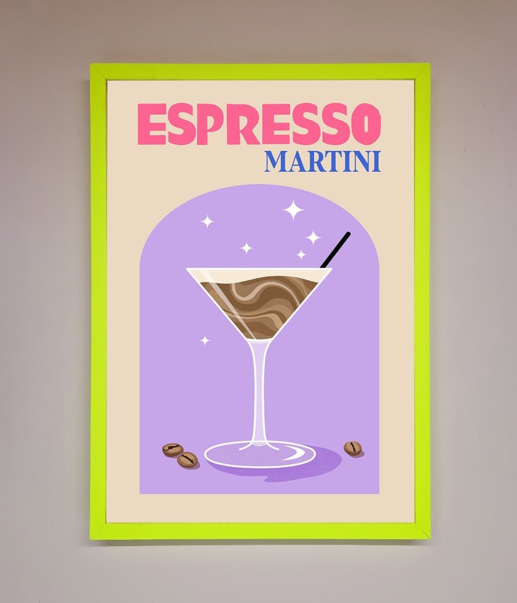 Espresso Martini Lilac Framed Print-12