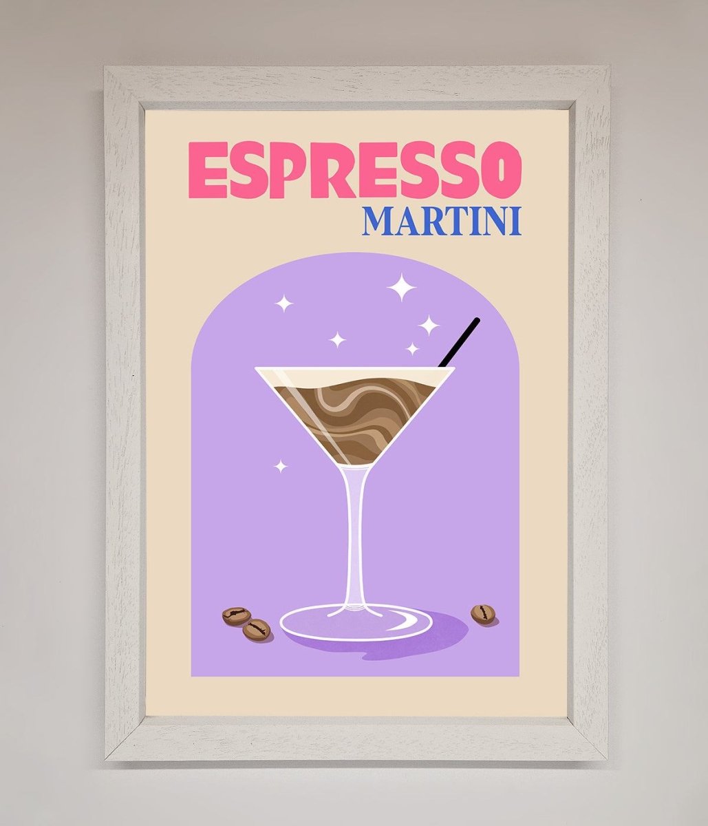 Espresso Martini Lilac Framed Print-0
