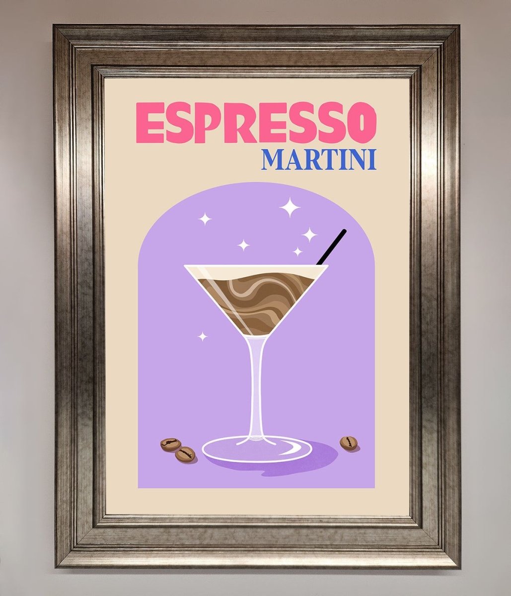 Espresso Martini Lilac Framed Print-5