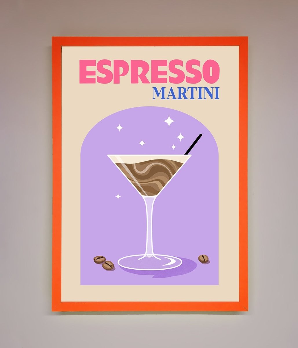 Espresso Martini Lilac Framed Print-10