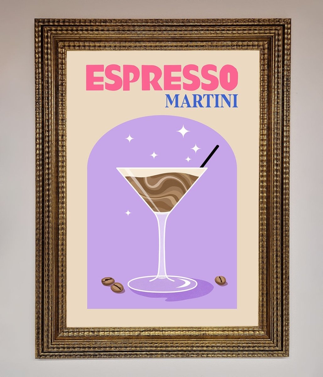Espresso Martini Lilac Framed Print-15