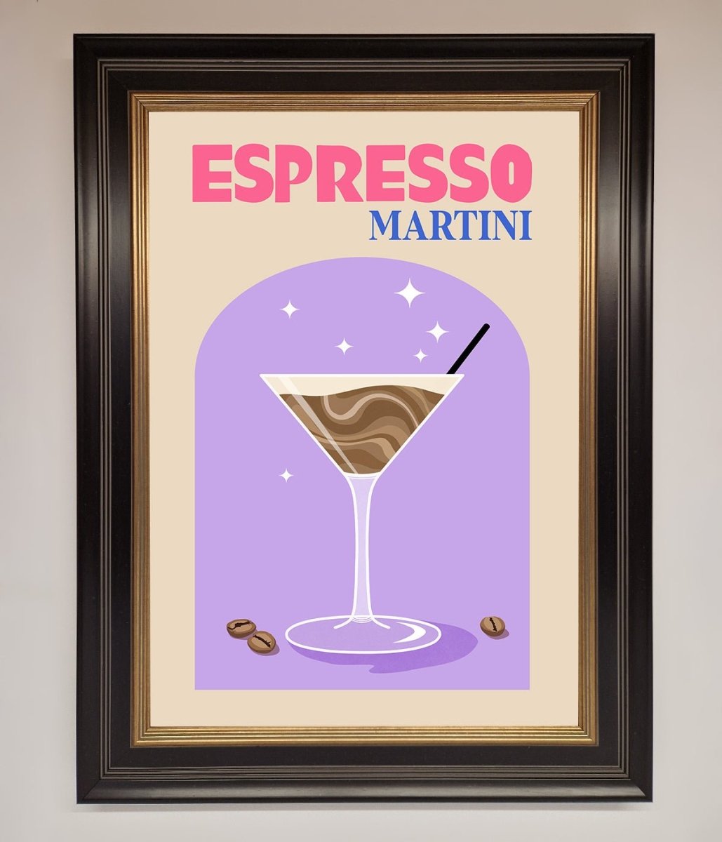 Espresso Martini Lilac Framed Print-9