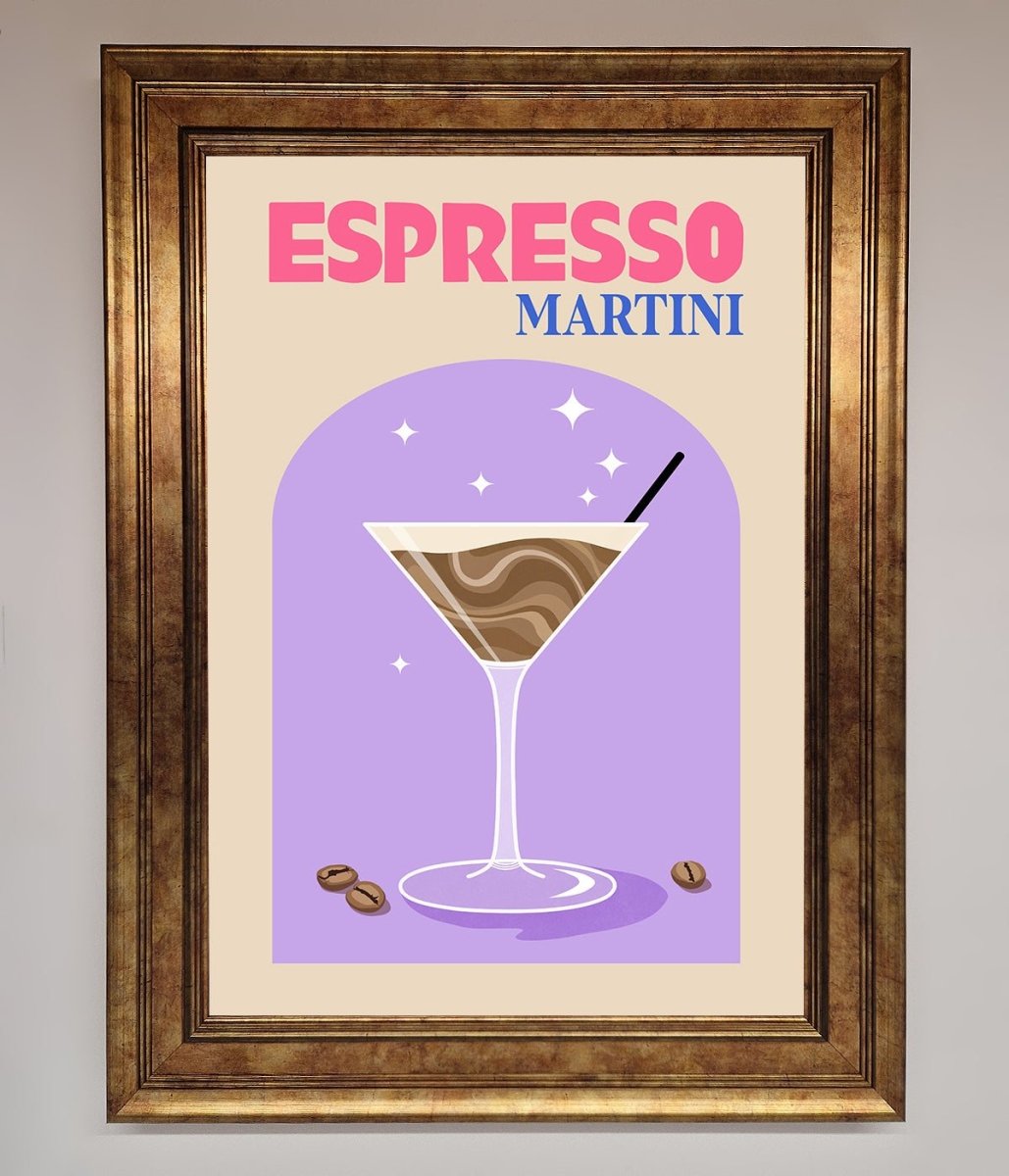 Espresso Martini Lilac Framed Print-7