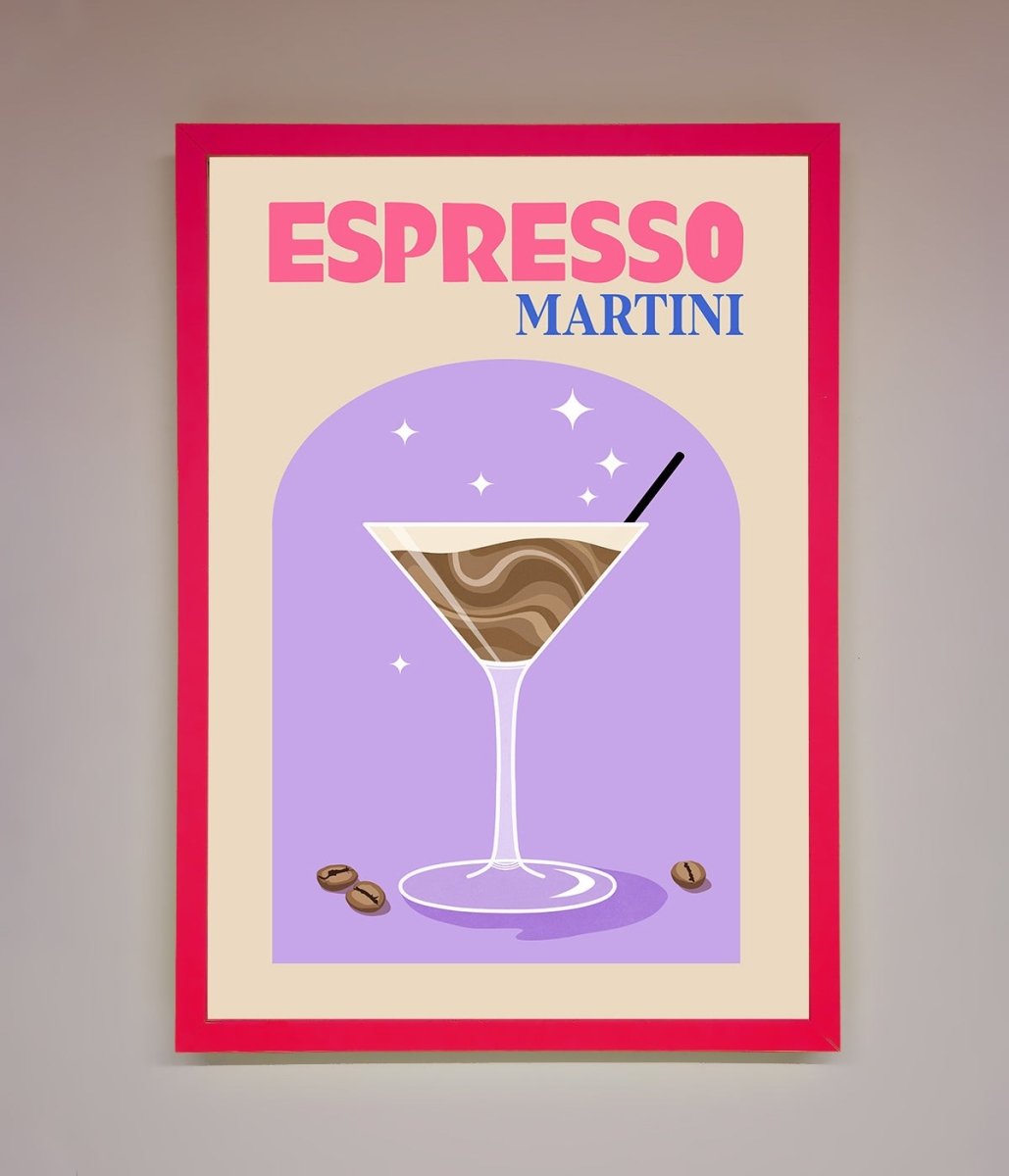 Espresso Martini Lilac Framed Print-13