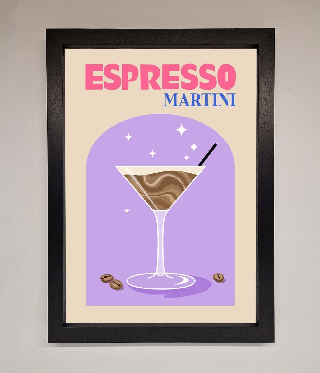 Espresso Martini Lilac Framed Print-1
