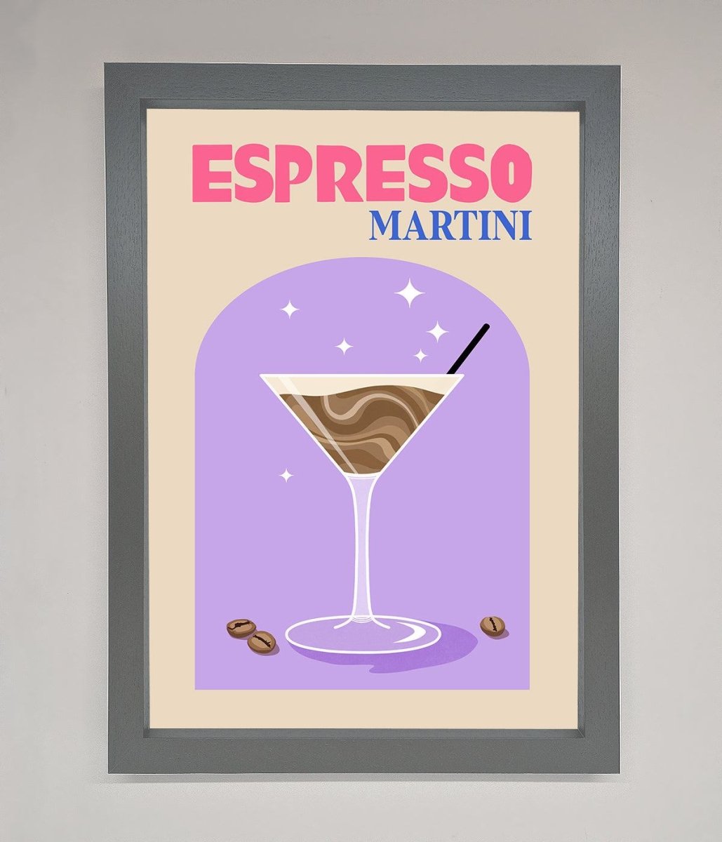 Espresso Martini Lilac Framed Print-3