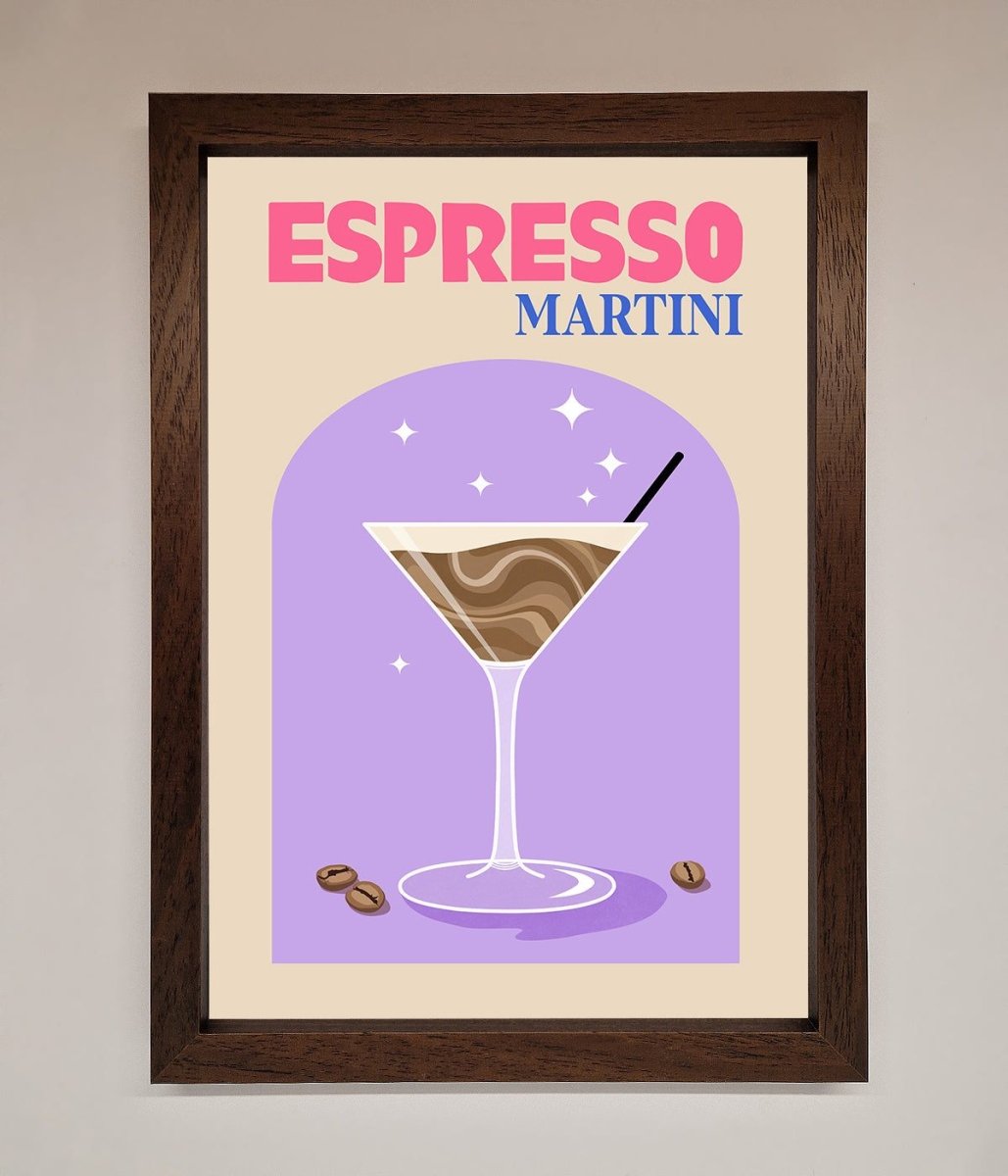 Espresso Martini Lilac Framed Print-4
