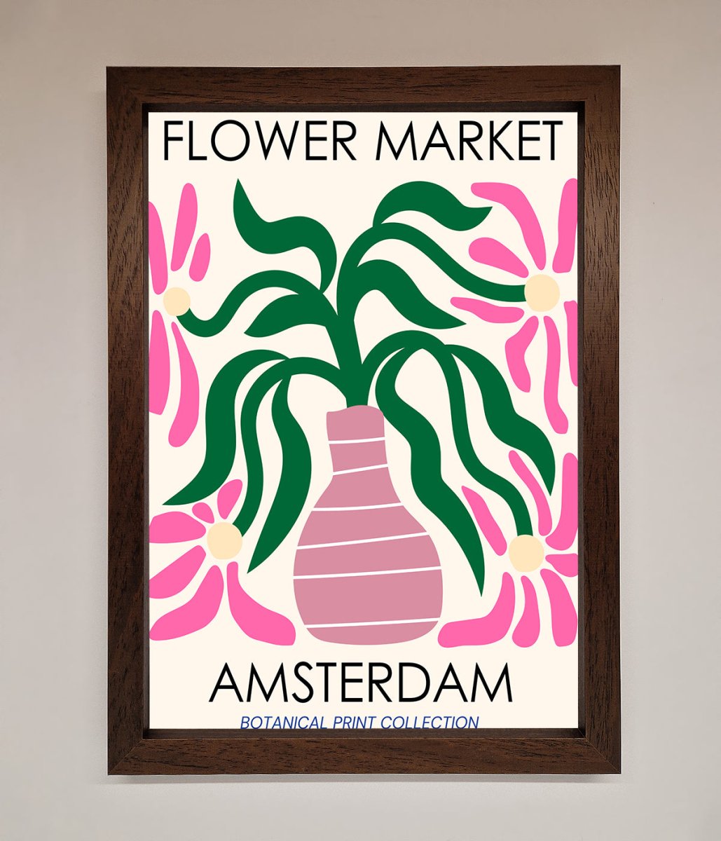 Flower Market Amsterdam Framed Poster-4