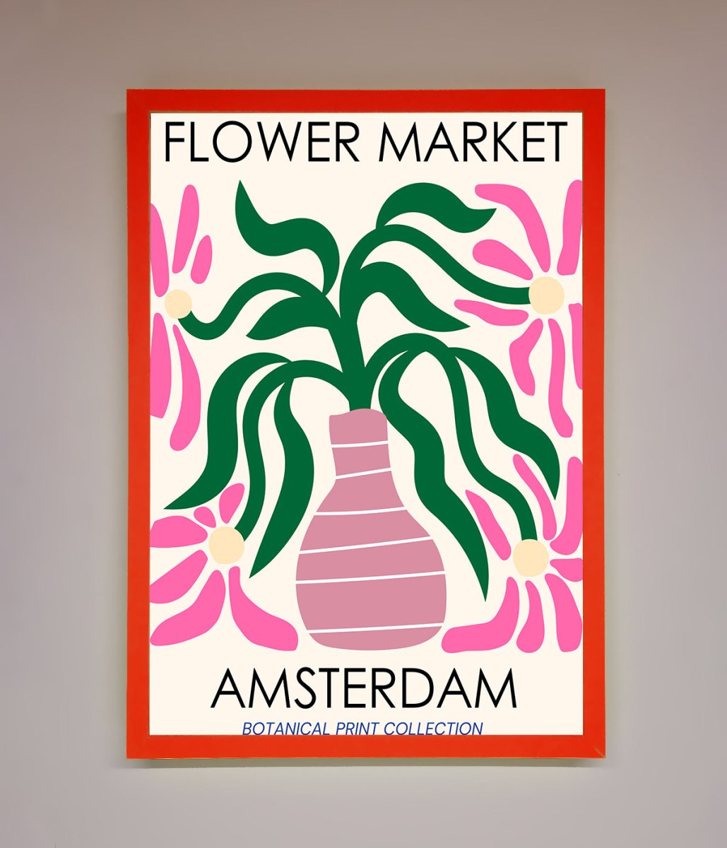 Flower Market Amsterdam Framed Poster-14