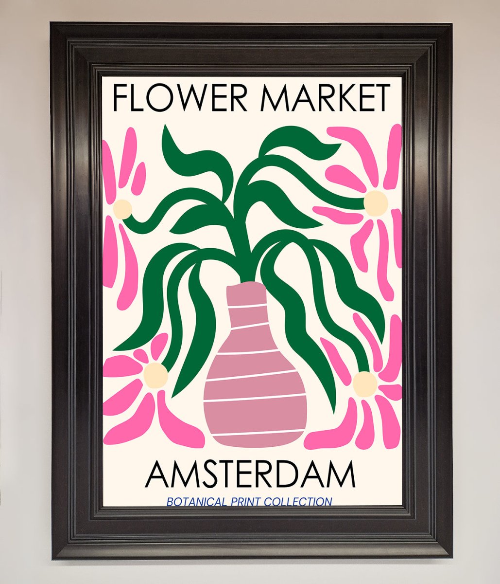 Flower Market Amsterdam Framed Poster-6