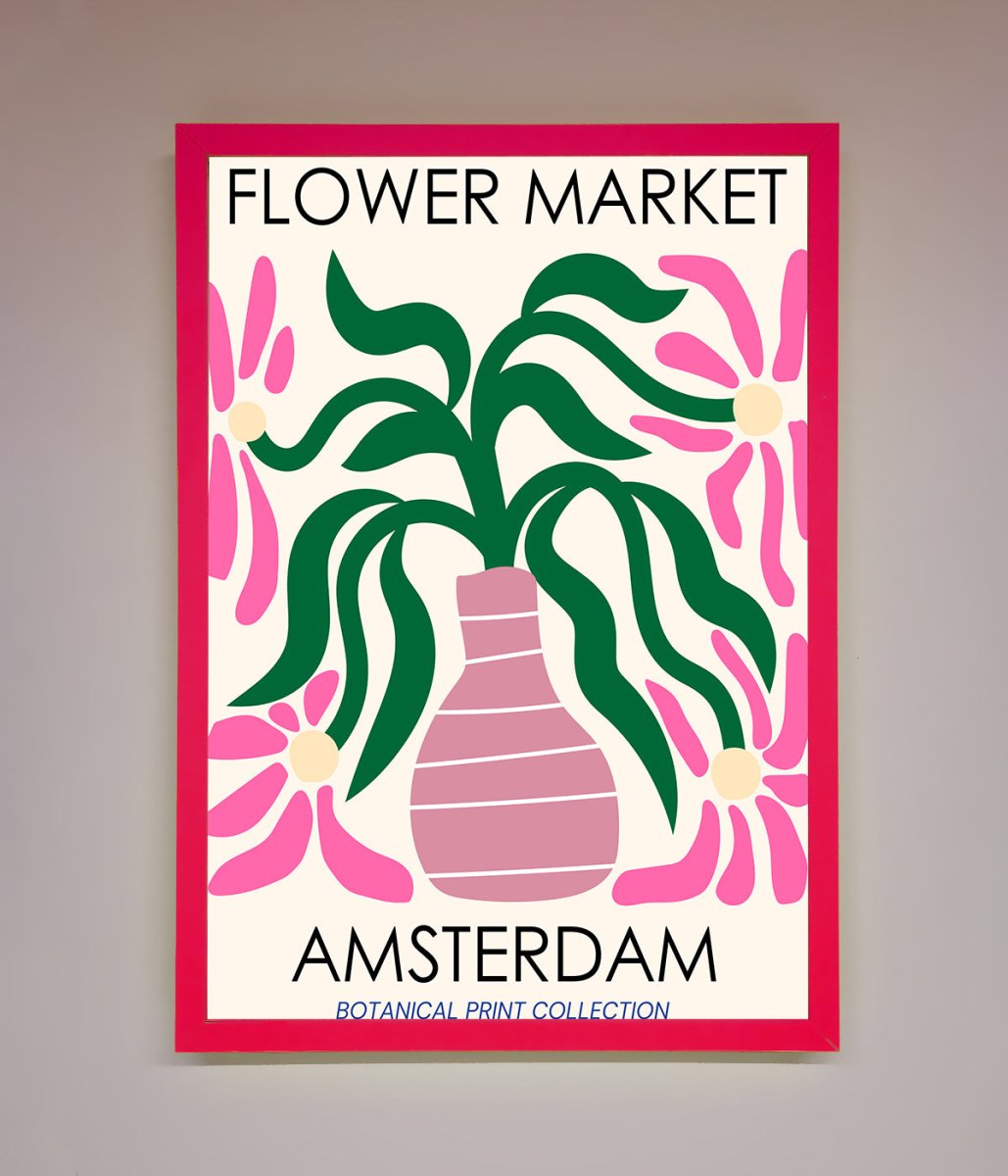 Flower Market Amsterdam Framed Poster-13
