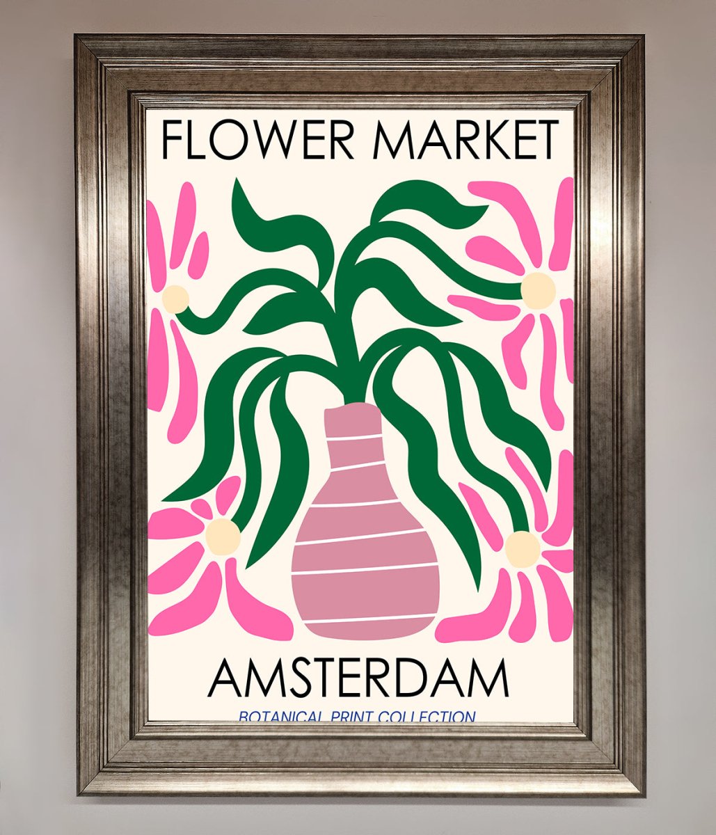 Flower Market Amsterdam Framed Poster-5