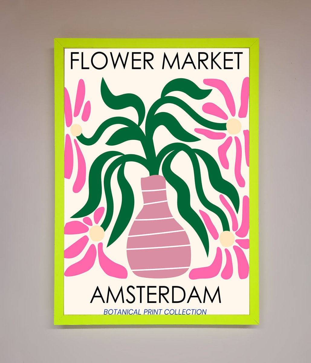 Flower Market Amsterdam Framed Poster-12