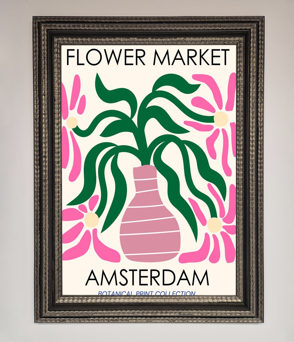 Flower Market Amsterdam Framed Poster-17