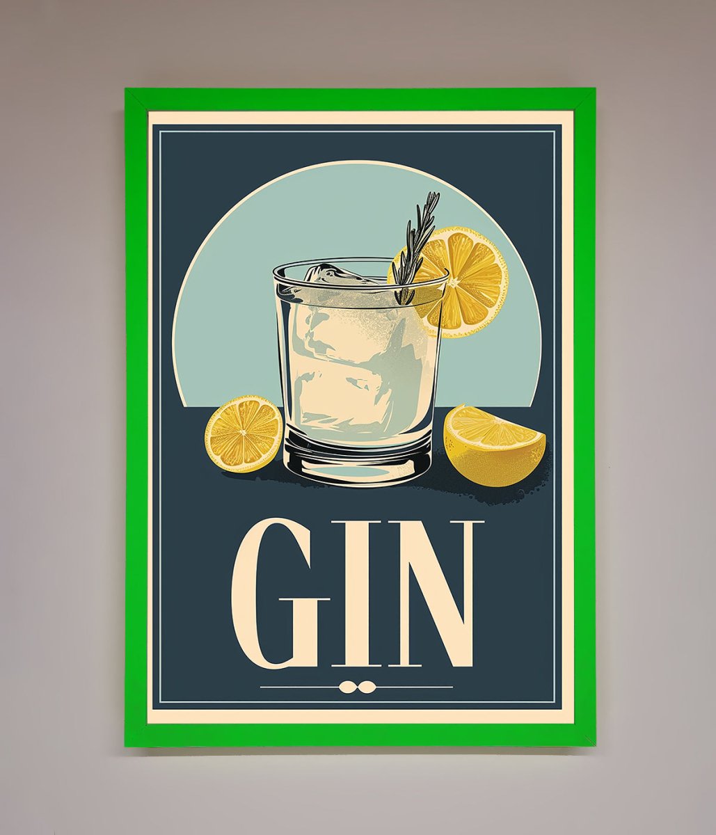 Gin Illustration Framed Poster-0