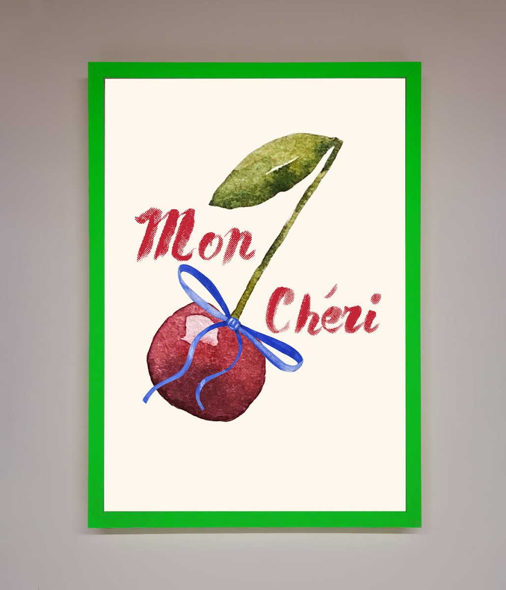 Mon Cheri Cherry Framed Wall Art-12