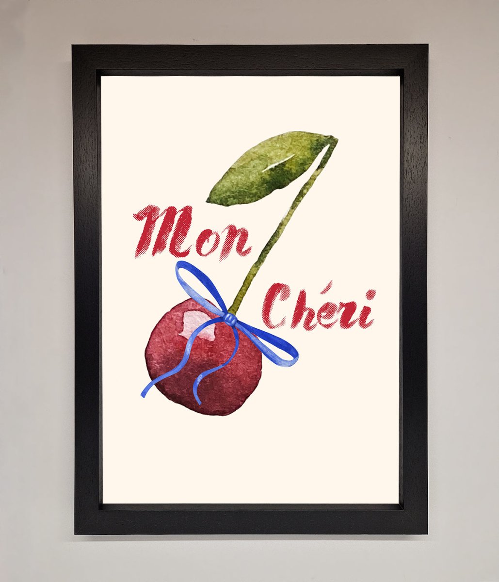 Mon Cheri Cherry Framed Wall Art-1