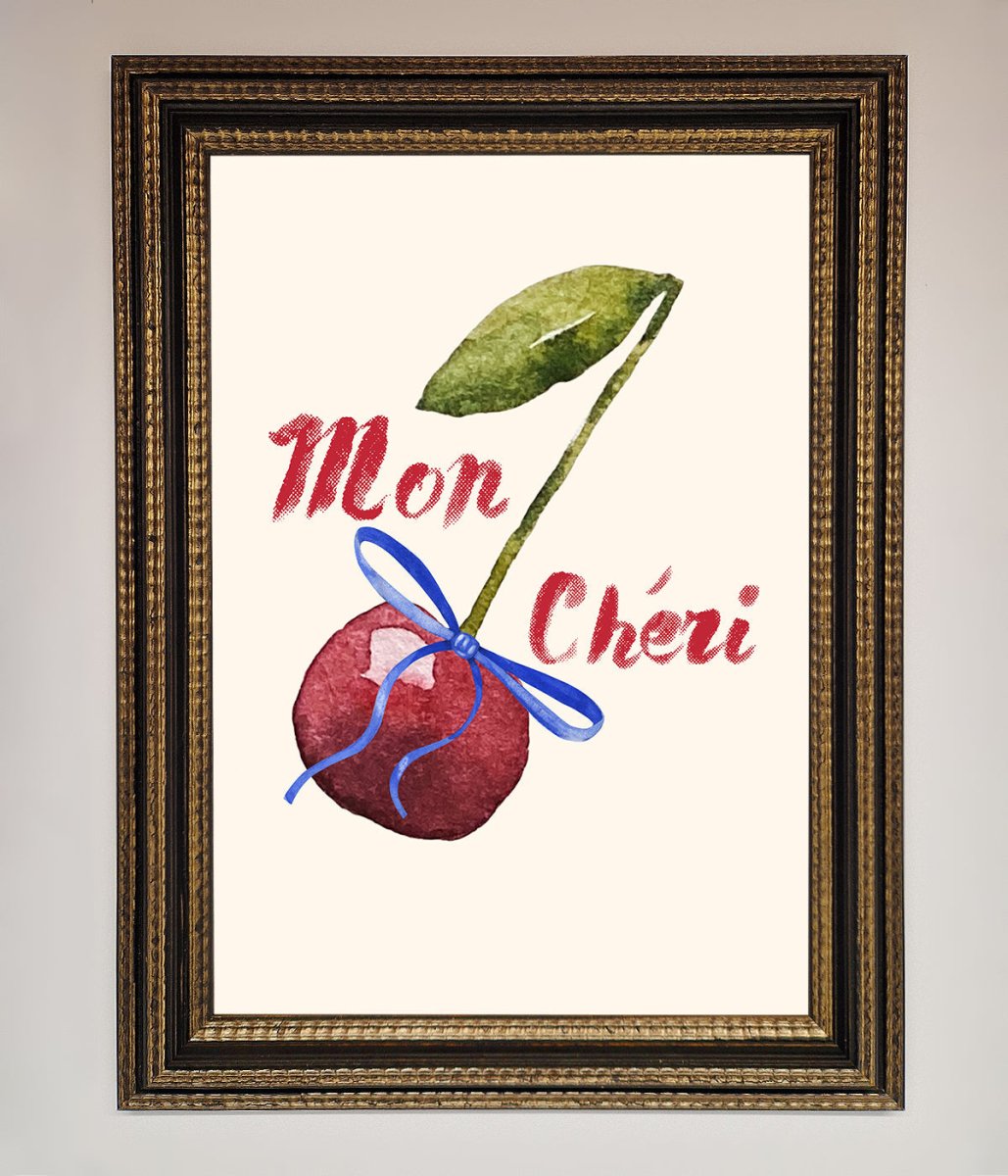 Mon Cheri Cherry Framed Wall Art-18
