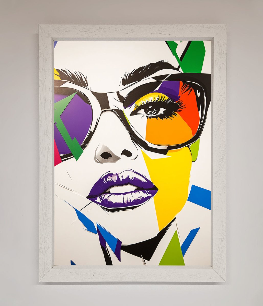 MultiColour Face Framed Wall Art-1