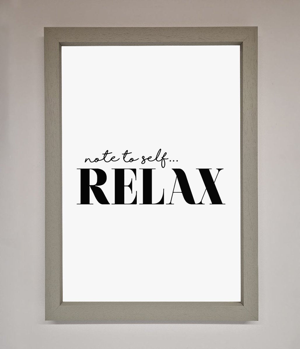 Not to Self Motivational quote Framed Wall Art-3