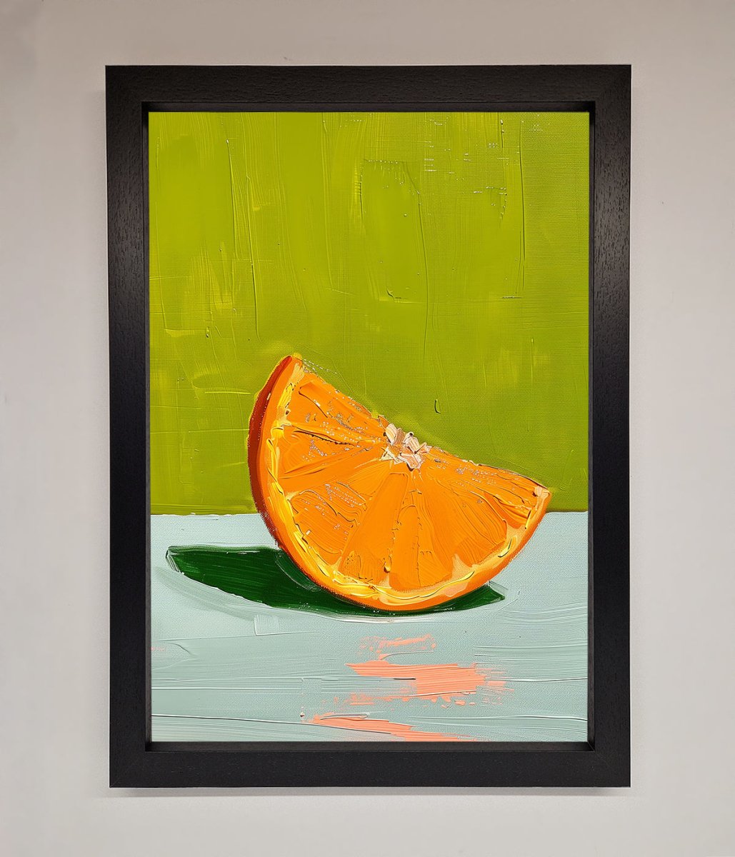 Orange Wedge Framed Print-1