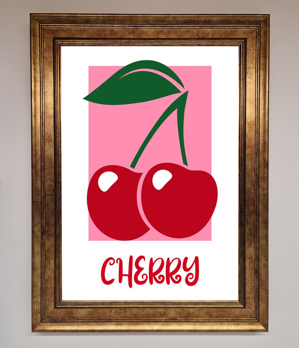 Red Cherries Modern Framed Poster-7