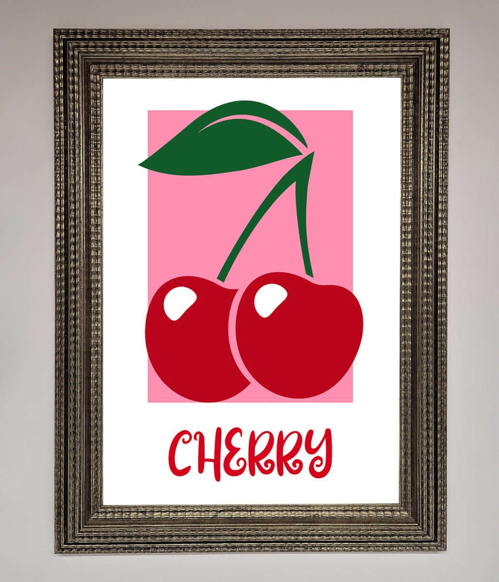 Red Cherries Modern Framed Poster-16