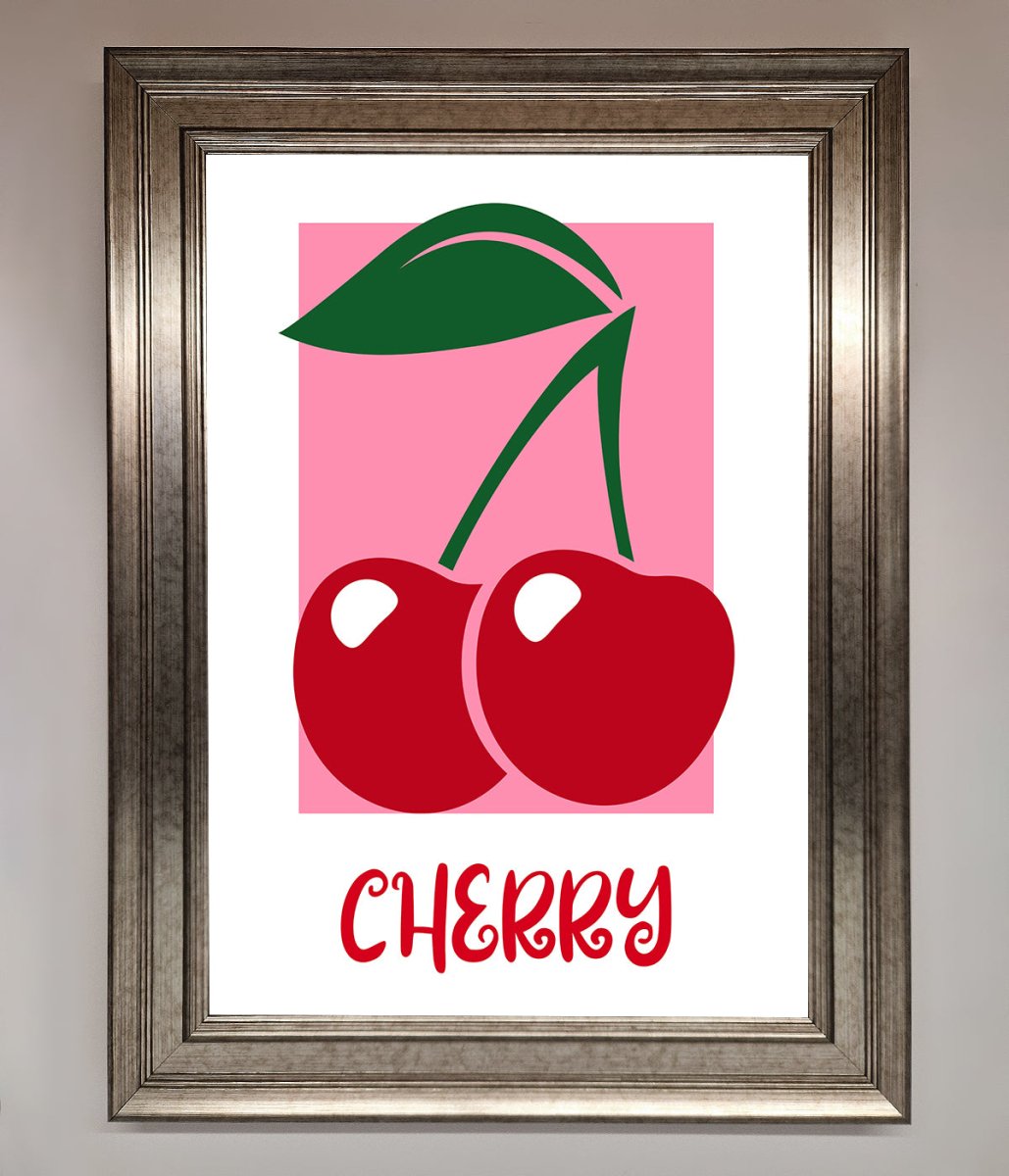 Red Cherries Modern Framed Poster-5