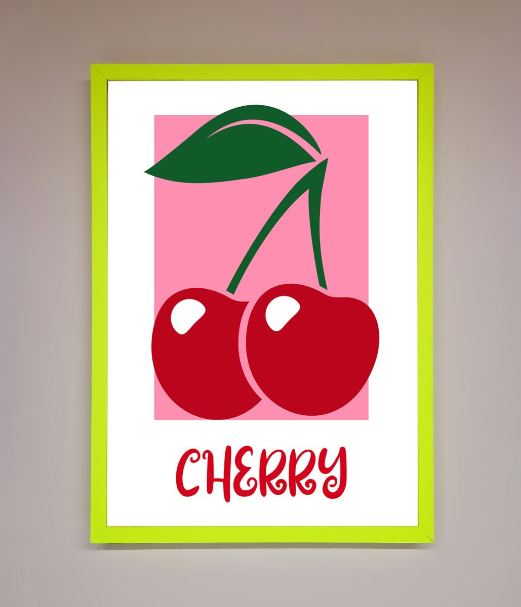 Red Cherries Modern Framed Poster-13