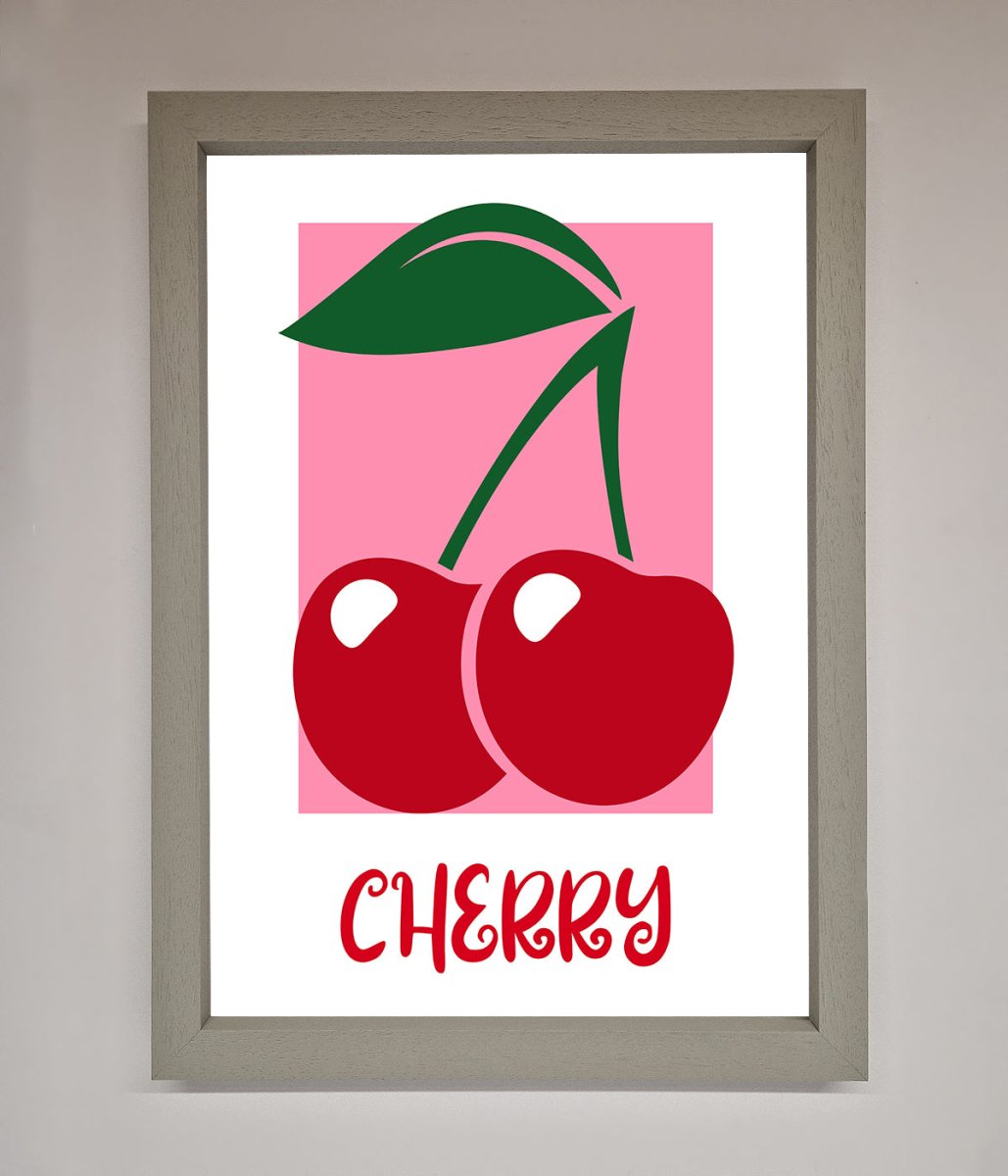 Red Cherries Modern Framed Poster-3