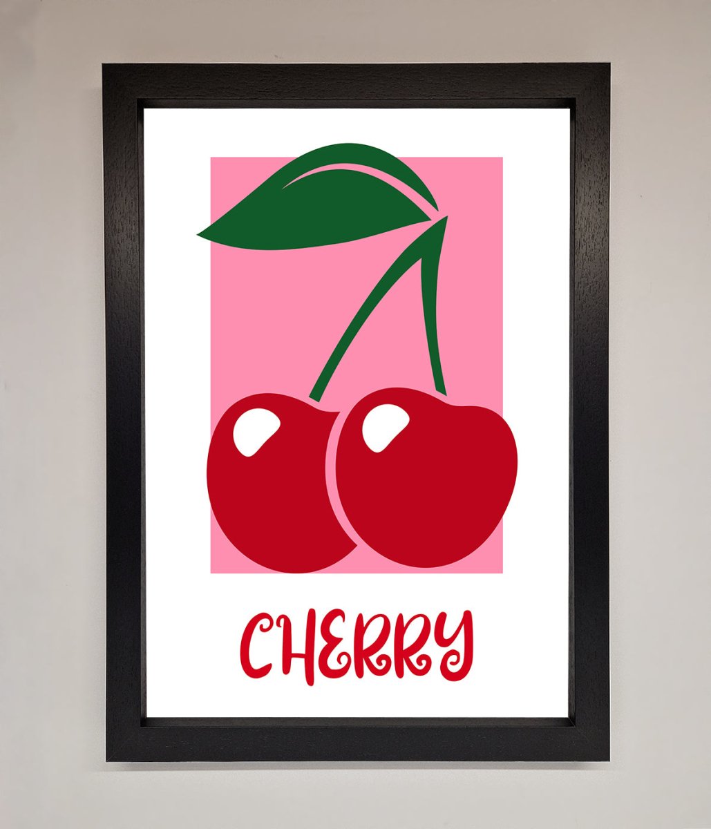 Red Cherries Modern Framed Poster-1