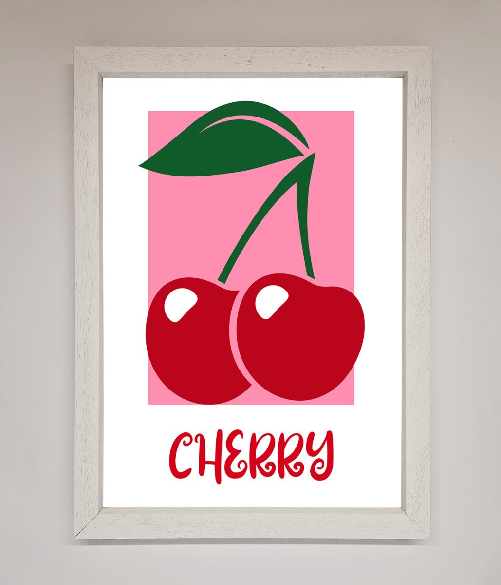 Red Cherries Modern Framed Poster-2