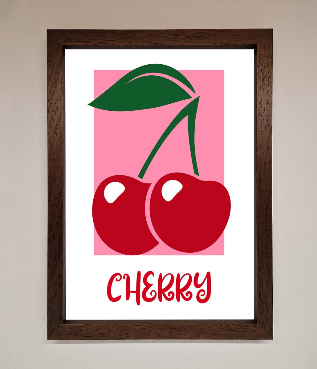 Red Cherries Modern Framed Poster-10