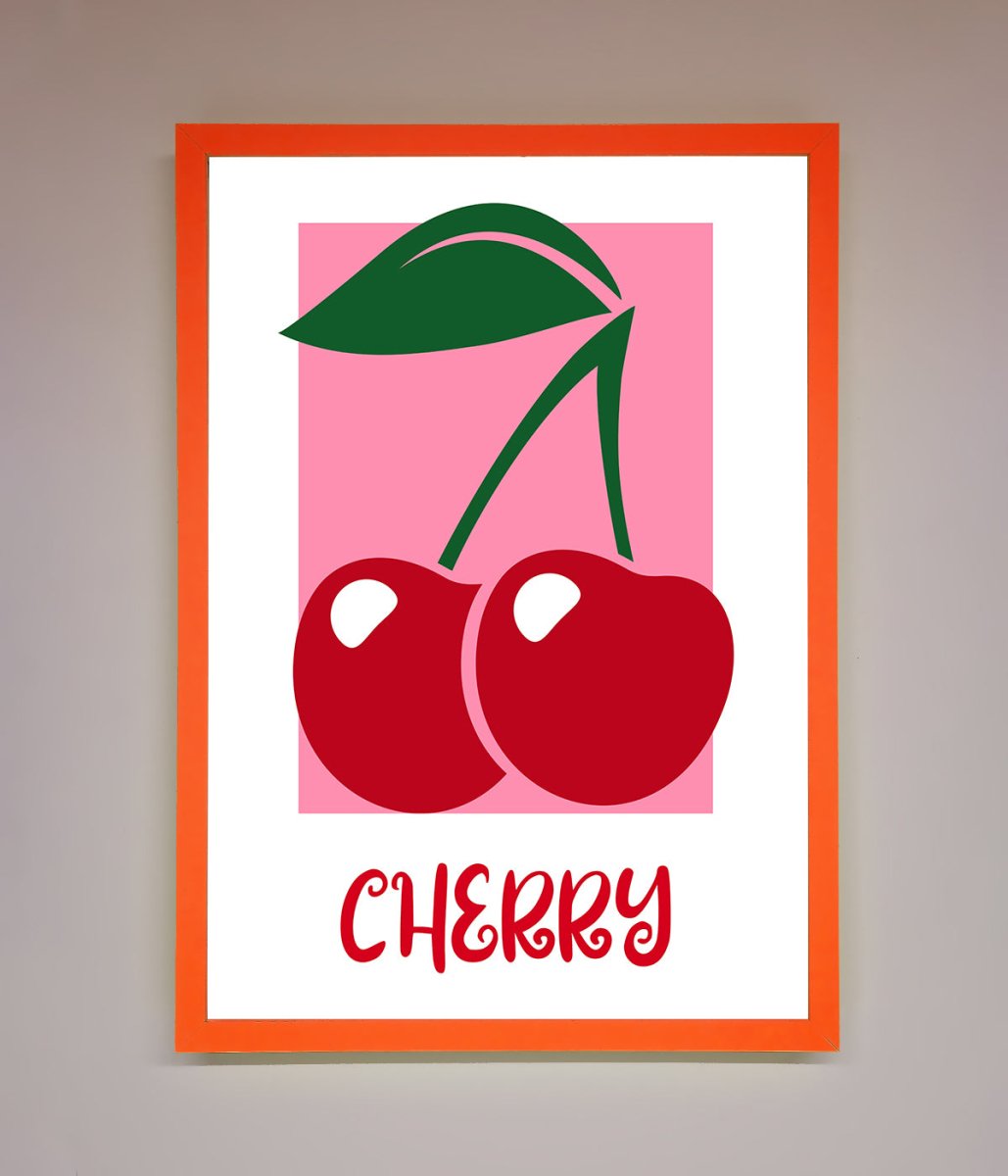 Red Cherries Modern Framed Poster-11