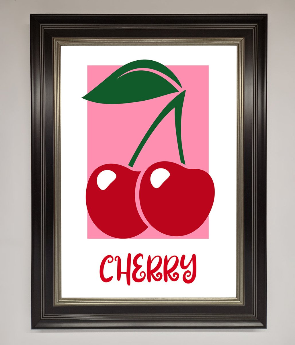 Red Cherries Modern Framed Poster-8