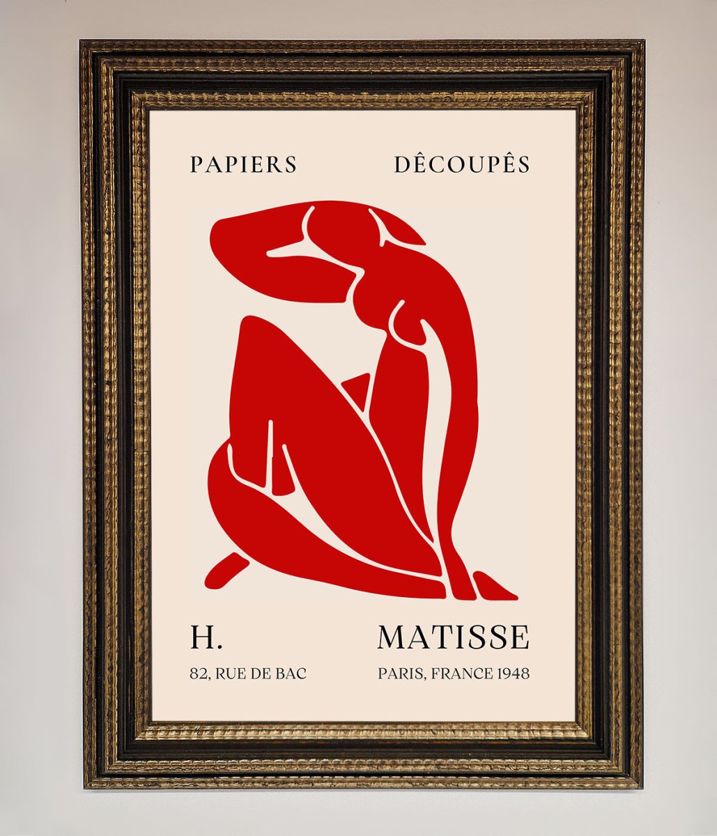Red Matisse Man Framed Print-18