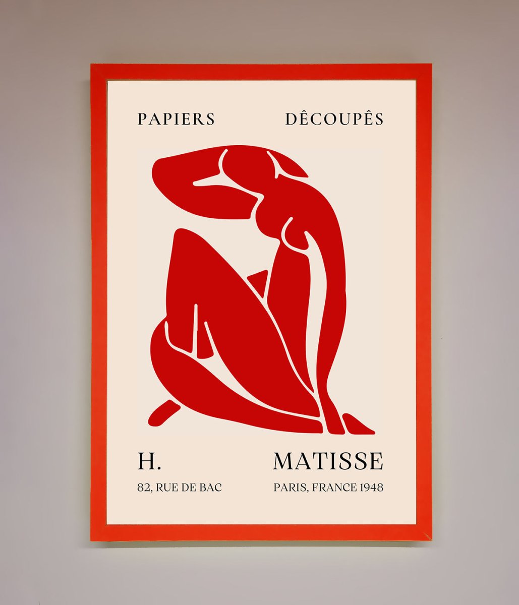 Red Matisse Man Framed Print-0