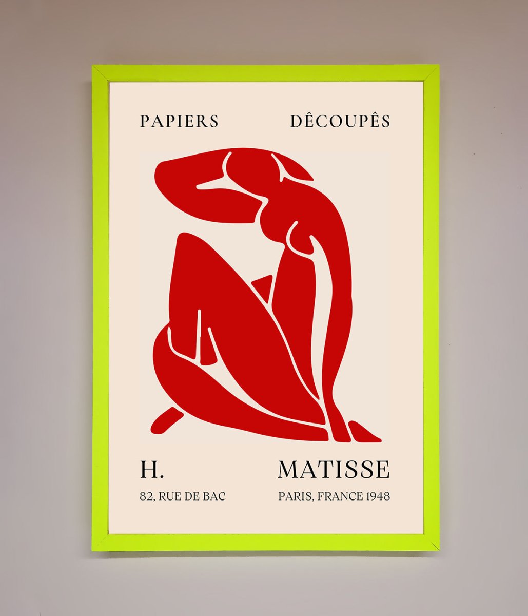 Red Matisse Man Framed Print-13
