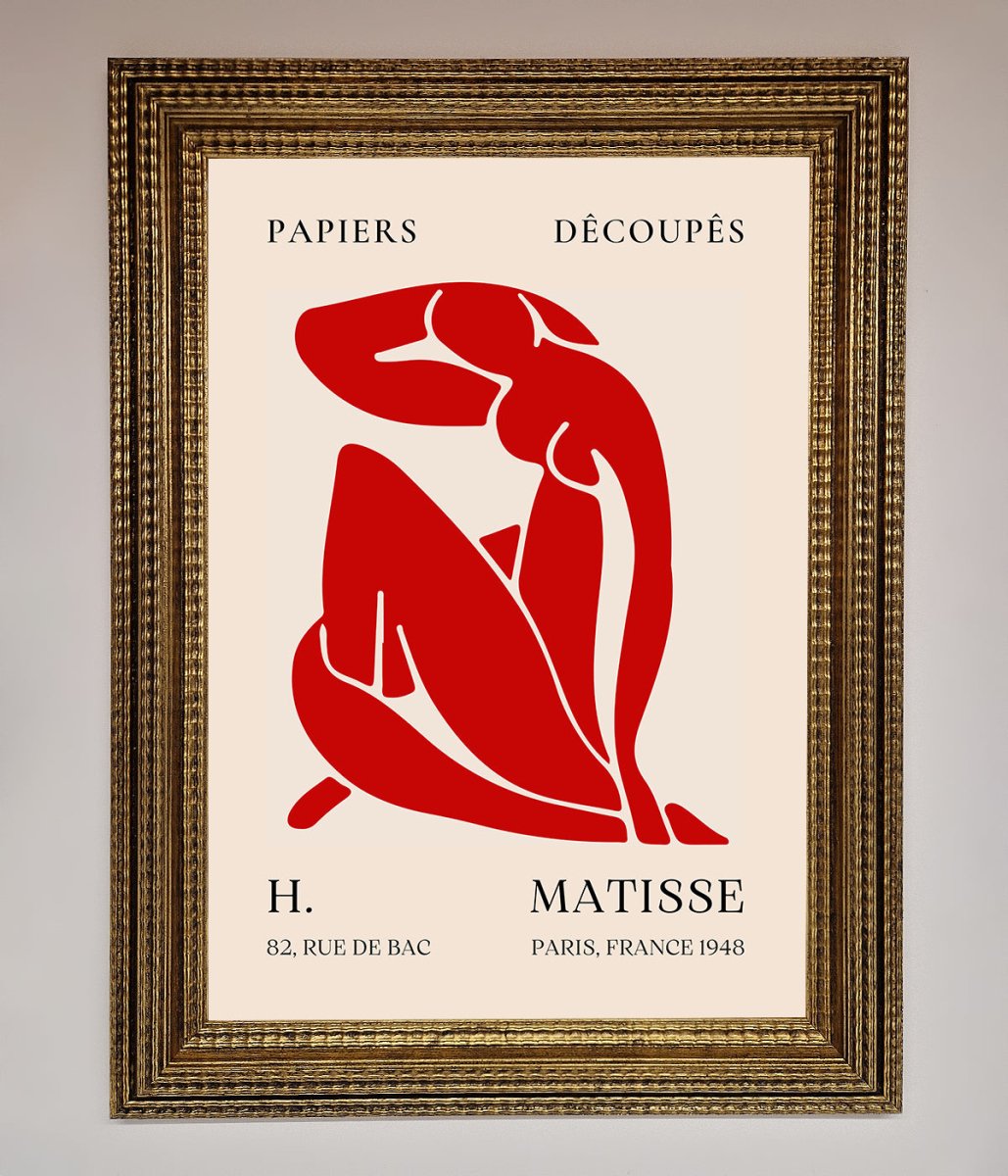 Red Matisse Man Framed Print-15