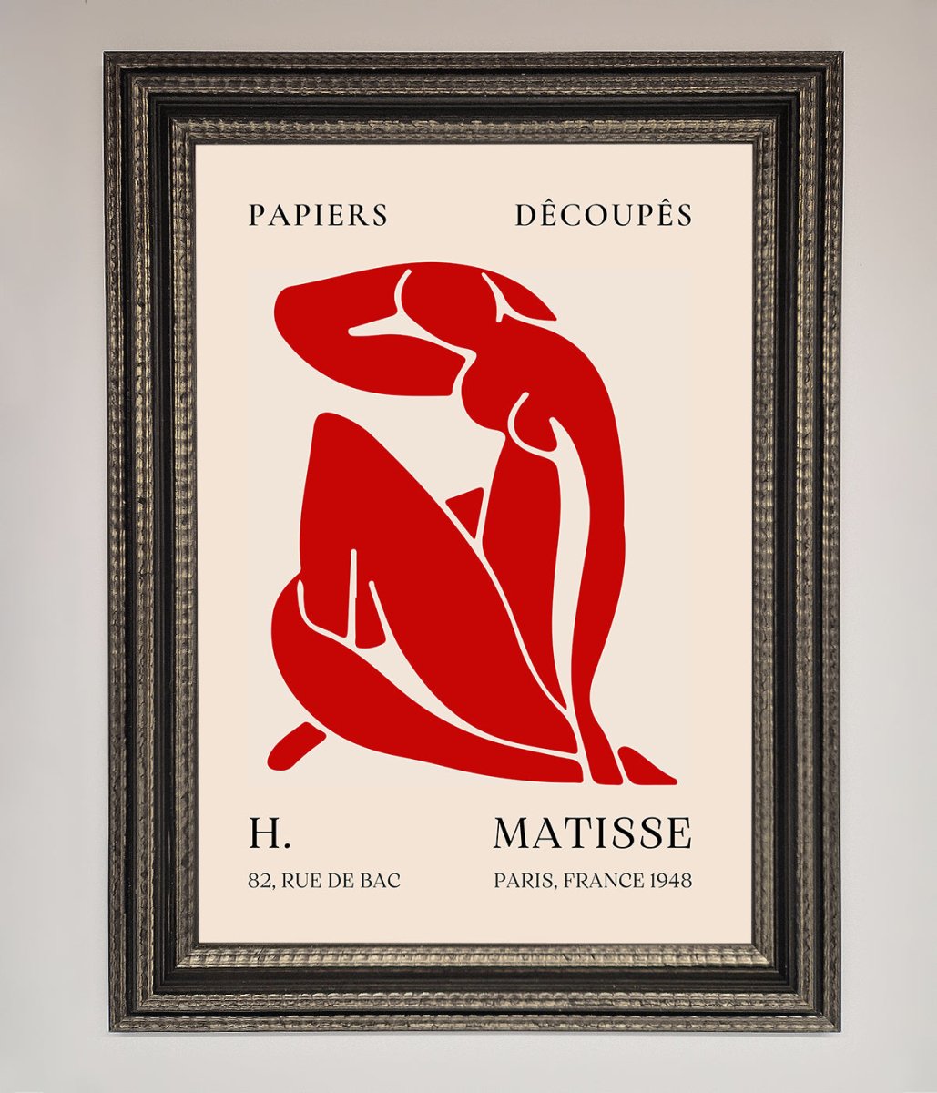 Red Matisse Man Framed Print-17