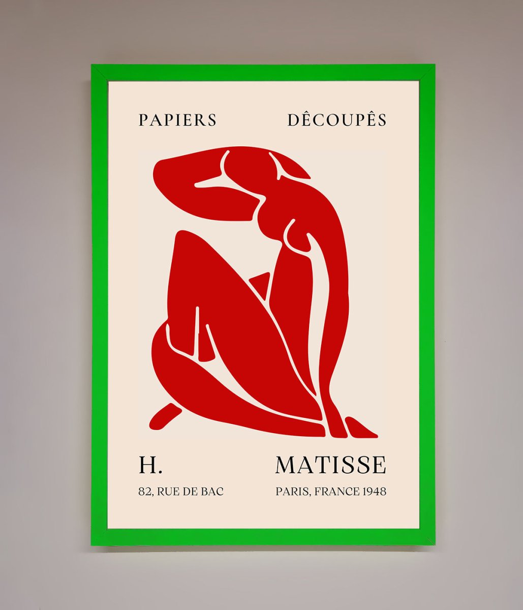 Red Matisse Man Framed Print-12