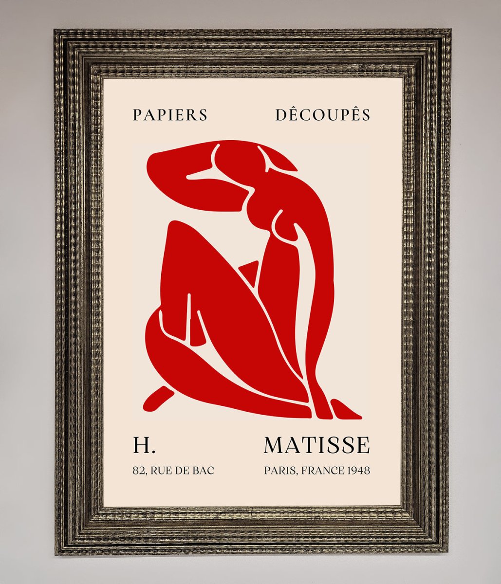 Red Matisse Man Framed Print-16