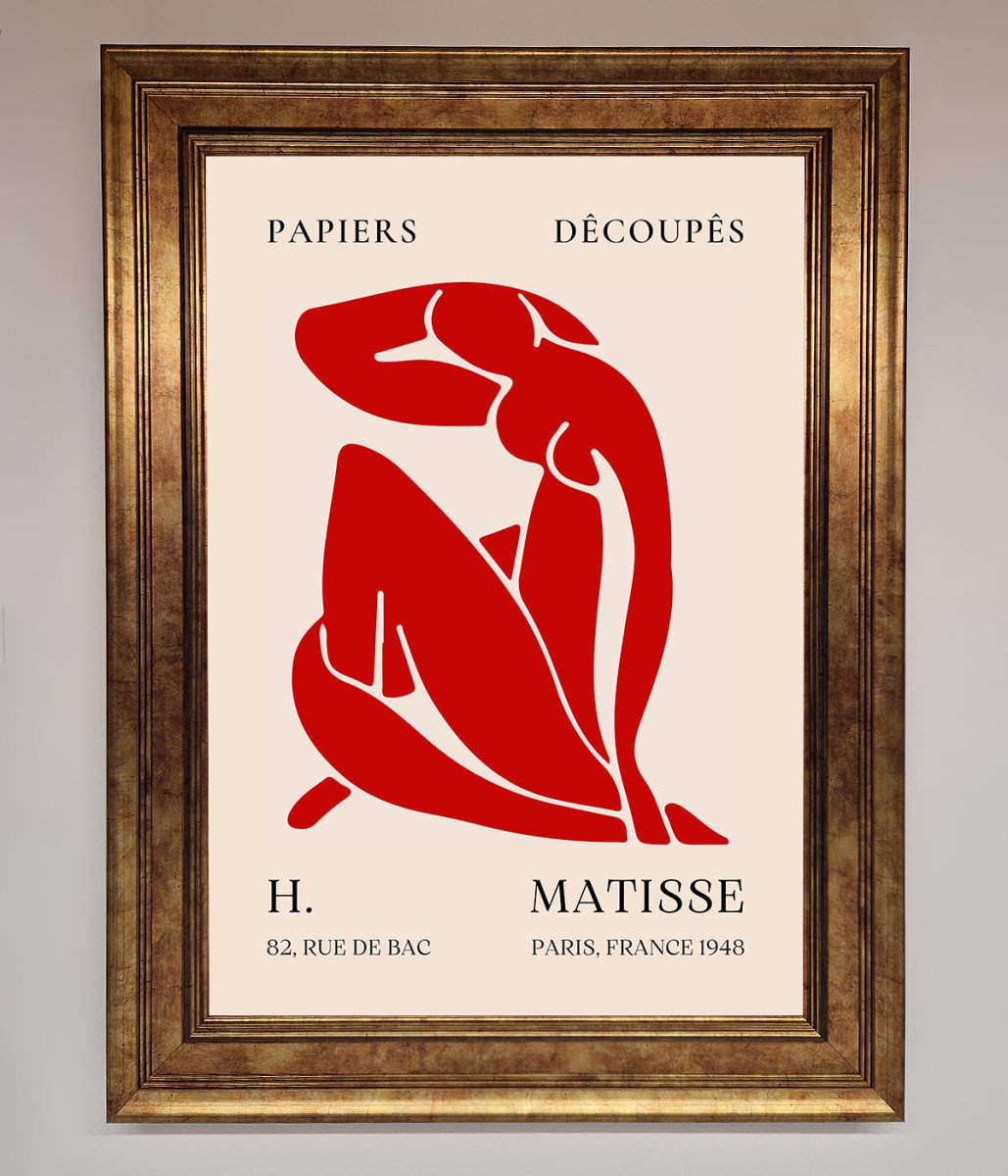 Red Matisse Man Framed Print-7