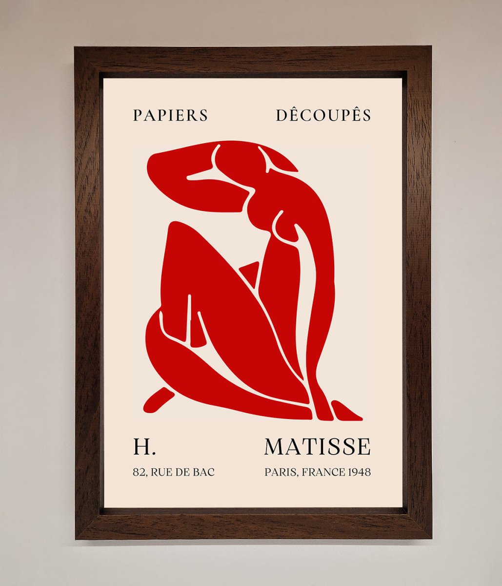 Red Matisse Man Framed Print-10