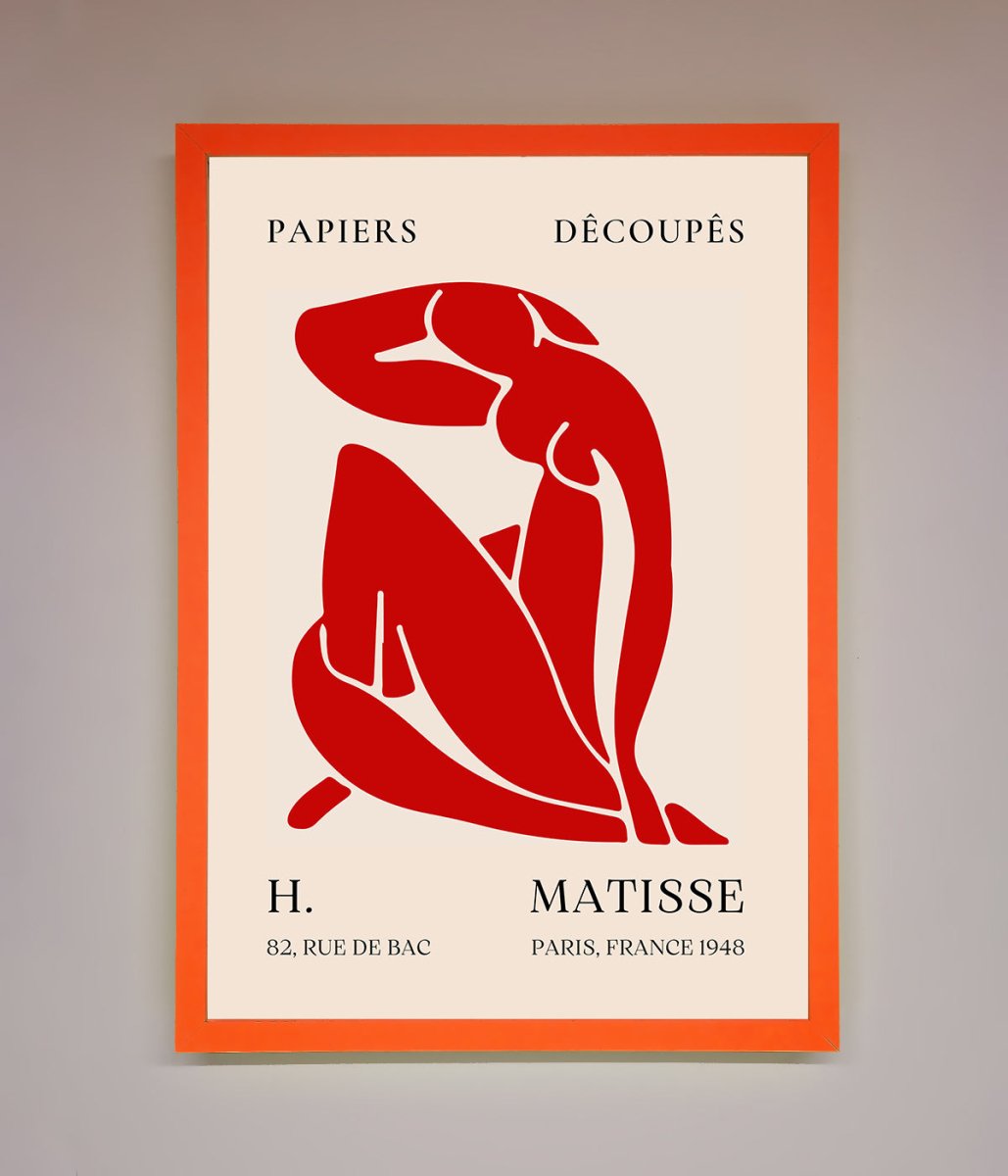 Red Matisse Man Framed Print-11