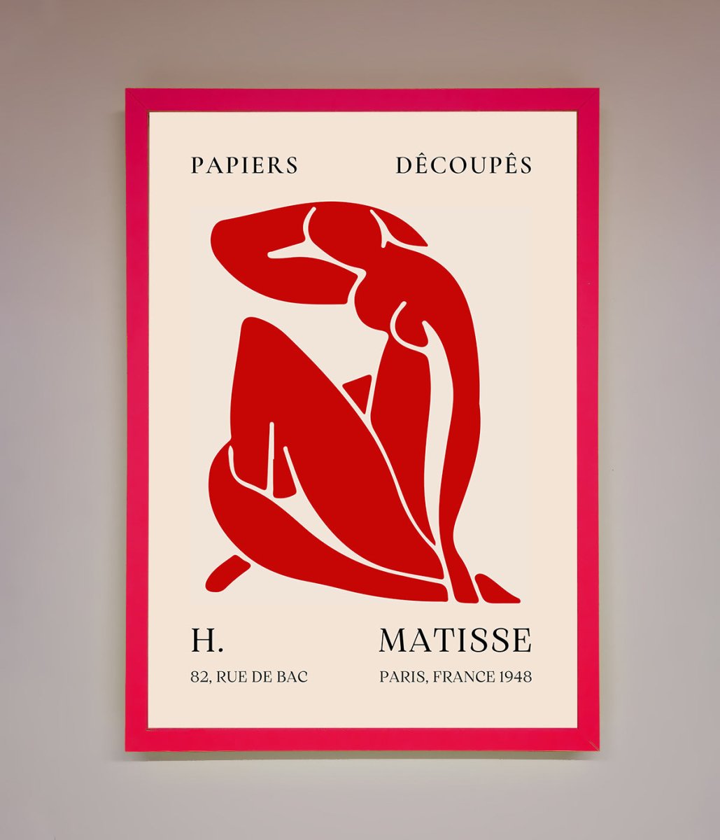 Red Matisse Man Framed Print-14