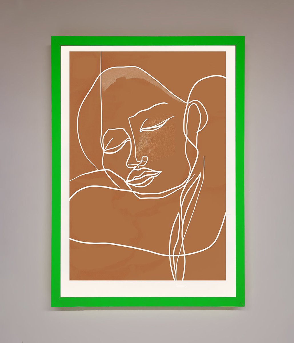 Sepia Lines Framed Wall Art-11